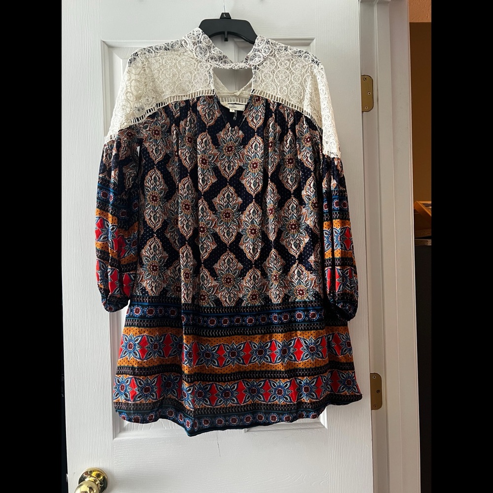 Bohemian Lace Patchwork Dress